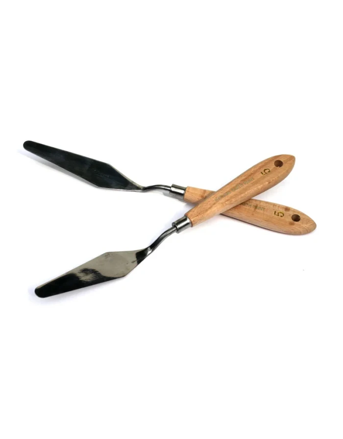 Ecologisch paletmes met bamboe handvat